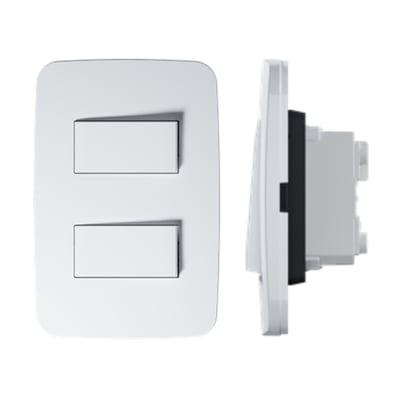 Interruptor doble Origen blanco