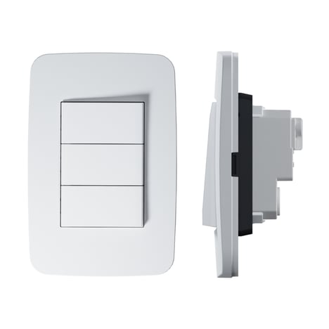 Interruptor triple Origen blanco