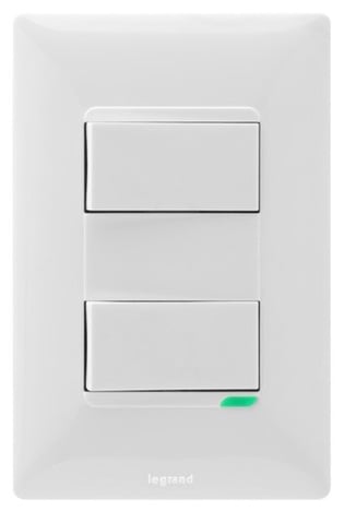Interruptores y pulsadores Interruptor conmutable doble (Futura)