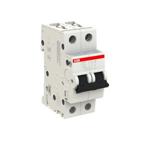 BREAKER RIEL ABB de 2 POLOS 2X10A S202-C10 2CDS252001R0104