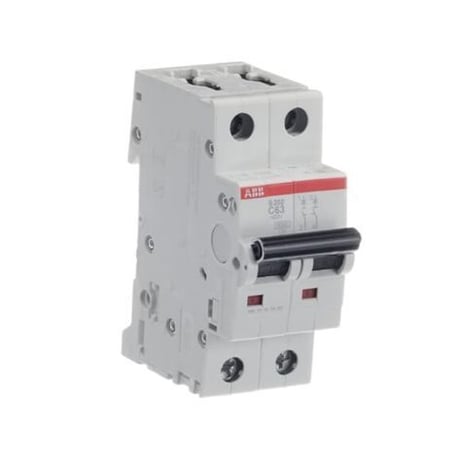BREAKER RIEL ABB de 2 POLOS 2X63A S202-C63 2CDS252001R0634