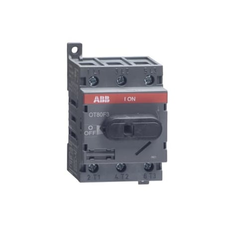 Interruptor de desconexión OT80F3 80A/80/65A-440V ABB  1SCA105798R1001