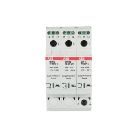 Protector contra sobretensión ABB OVR T2 2CTB802346R2100 3N 40-150 P TS U