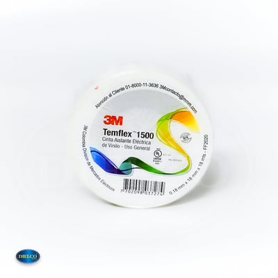 Cinta Eléctrica Color Blanco 18Mm X 18M 3/4 X 59 3M