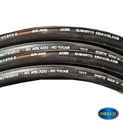 Cable Al Xlpe Cubierto Acsr90C 2/0  15Kveco Nexans
