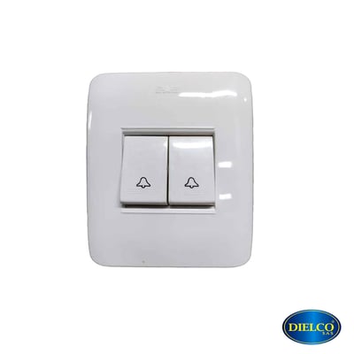 Boton Timbre Doble Blanco Boreale Ref.35281