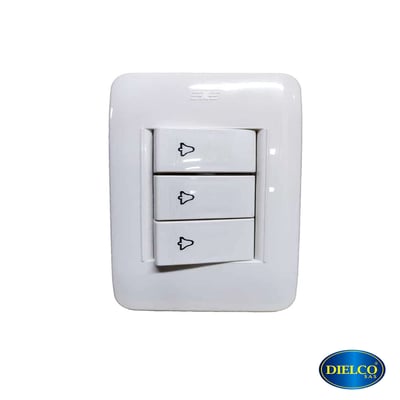 Boton Timbre Triple Blanco Boreale  Ref.35283