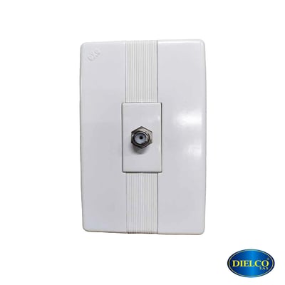 Toma Tv Coaxial Abitare Blanco