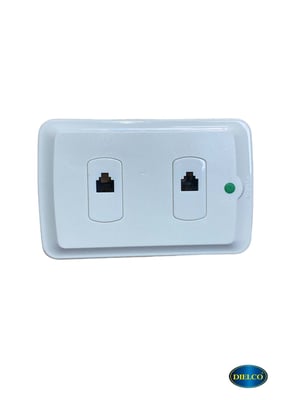 Toma Telefonica Doble Rj11 4  Hilos Ambia Refresh