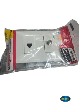 Toma Tv Coaxial + Telefonica Rj11 4 Hilos Ambia Re