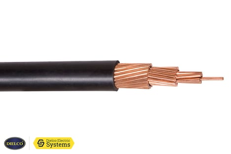 Dielco cable de cobre THHN/THHW 500 MCM color negro.