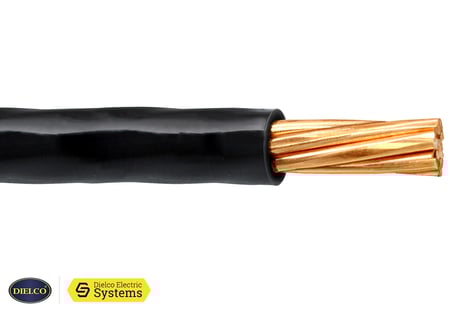 Dielco cable de cobre THHN/THHW 4 color negro.