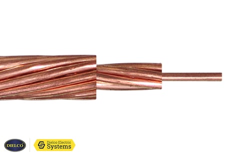 Dielco cable de cobre desnudo calibre 1/0