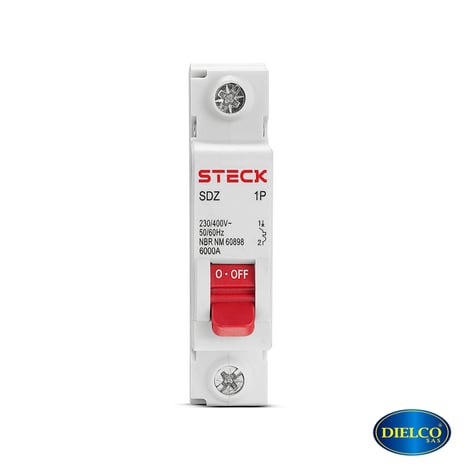 Breaker Riel 1 Polo X 6 Amperios 6Ka STECK