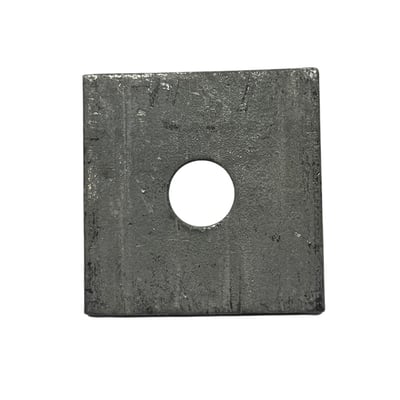 Arandela Cuadrada Plana de 2 x 2 x 1/2 Galvanizada