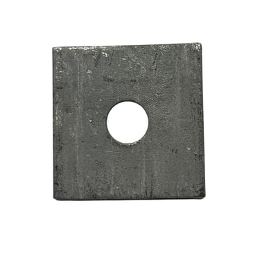 Arandela Cuadrada Plana de 2 x 2 x 1/2 Galvanizada