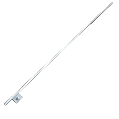 Varilla polo a tierra galvanizada con conector soldado de 5/8 x 1,8 m