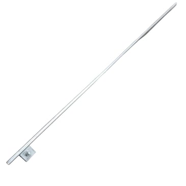 Varilla polo a tierra galvanizada con conector soldado de 5/8 x 1,8 m