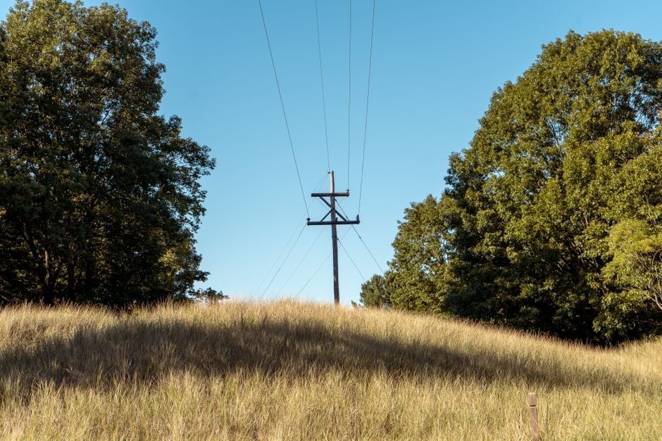Fotografía real: rural power lines