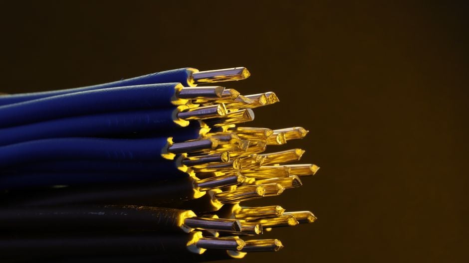 Fotografía real: copper cable