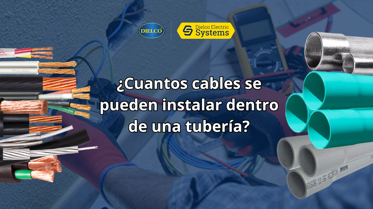 ¿Cuántos cables se pueden instalar dentro de una tubería?