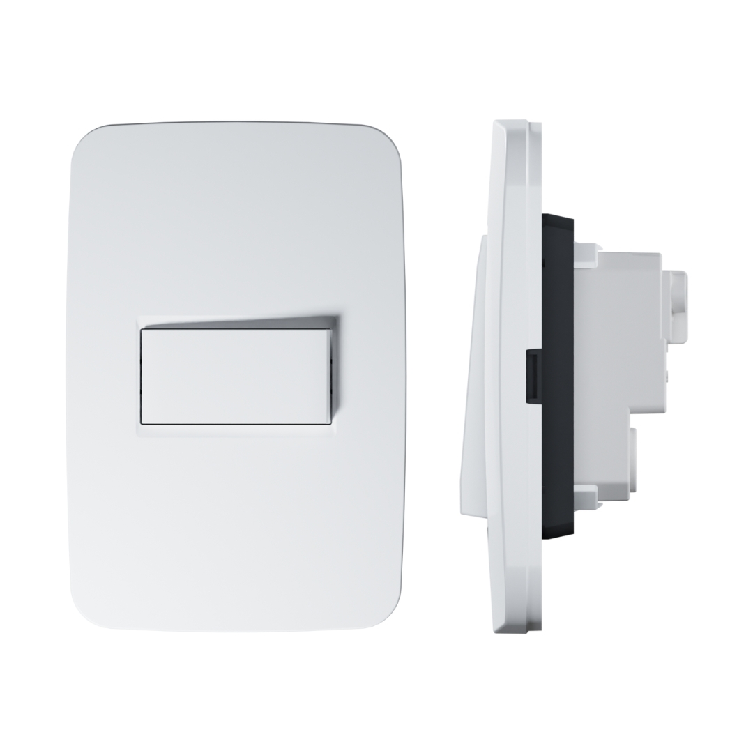 Interruptor sencillo Origen blanco