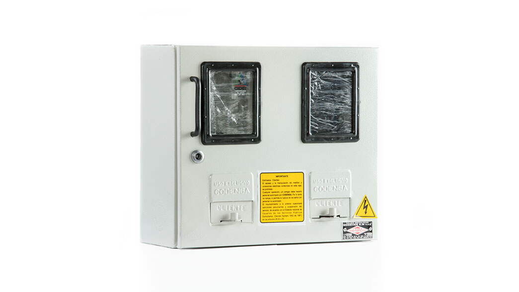 Cajas para contadores chmm905-1 - caja horizontal para dos medidores monofásicos