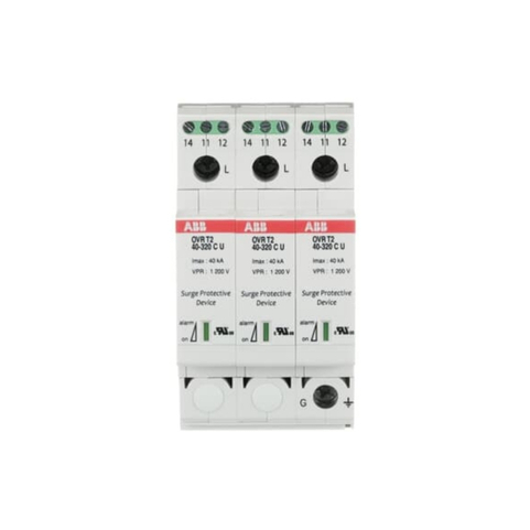 Protector contra sobretensión ABB OVR T2 2CTB802346R2100 3N 40-150 P TS U