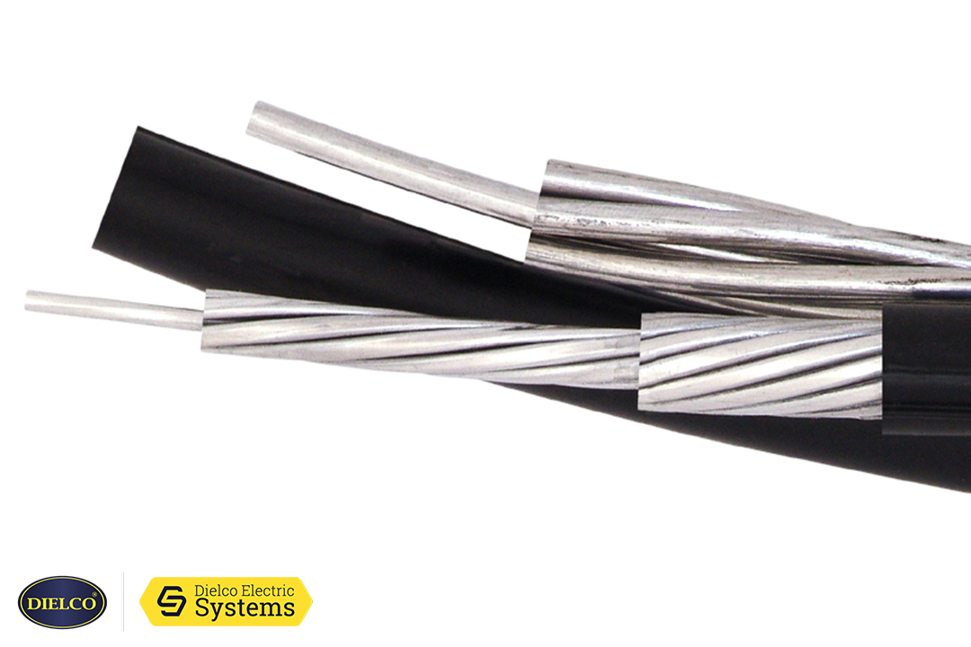 Cable triplex ACSR calibre 2x4+4