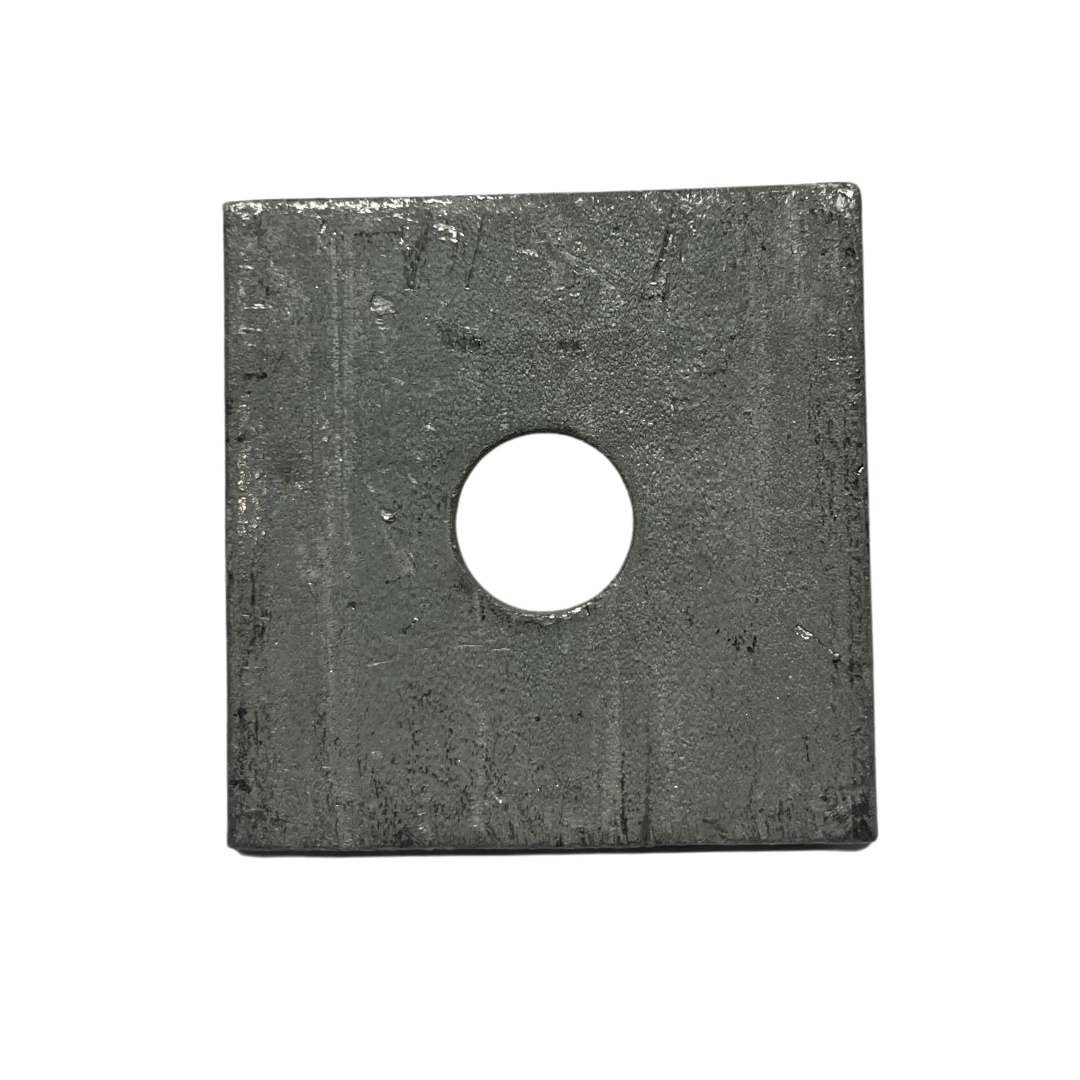  Arandela Cuadrada Plana de 2 x 2 x 5/8 Galvanizada 